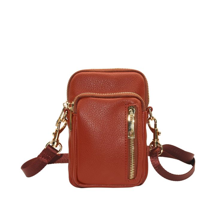 Hovedbilde IDA mobilbag - mørk orange