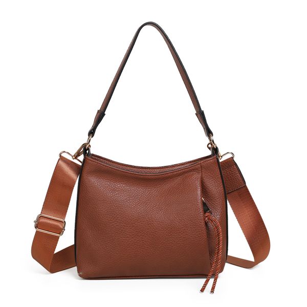 Huvudbild Himalaya soft bag cognac - väska i mjukt ...