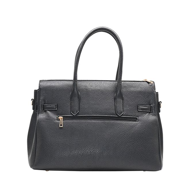 Huvudbild Hampton shopper svart - elegant axelväska i ...
