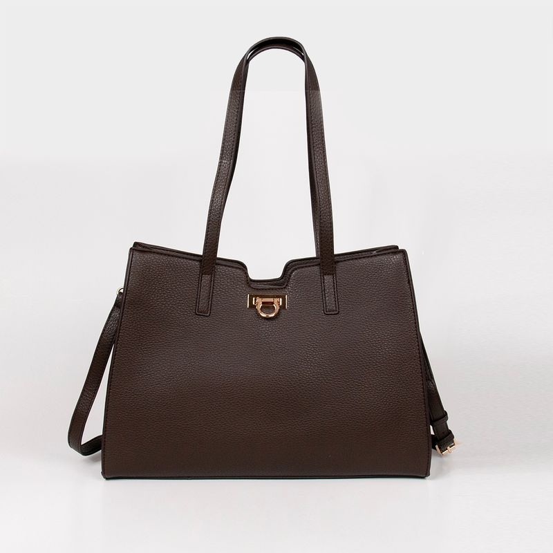 INE shopper - brun - rymlig väska i tidlös design