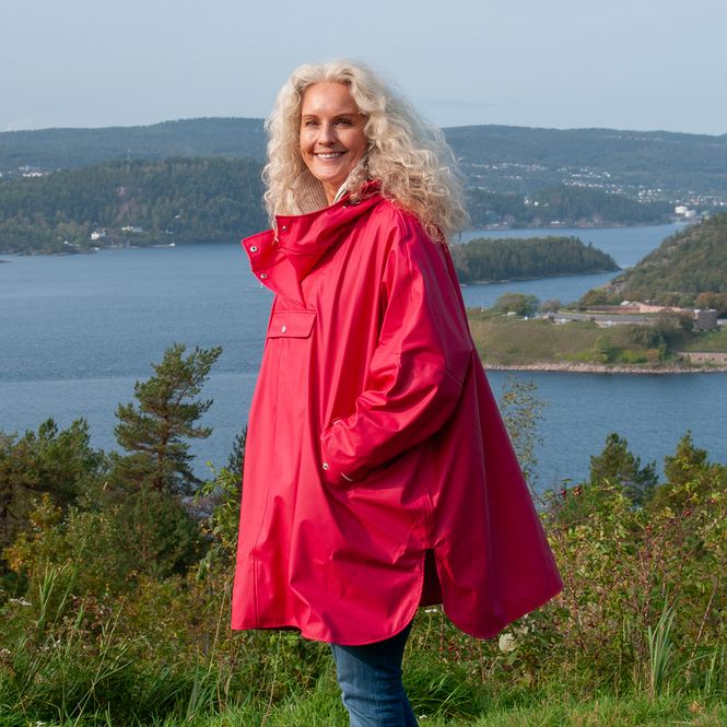 Huvudbild Regnponcho - rosa