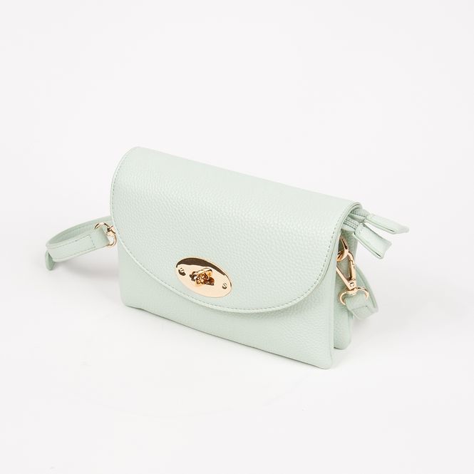 Huvudbild DANIELLE clutch mint i imiterat skinn