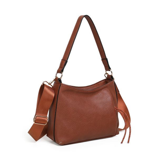 Huvudbild Himalaya soft bag cognac - väska i mjukt ...