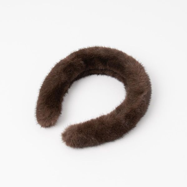 Huvudbild Brunt hårband i fuskpäls – varmt, mjukt och ...