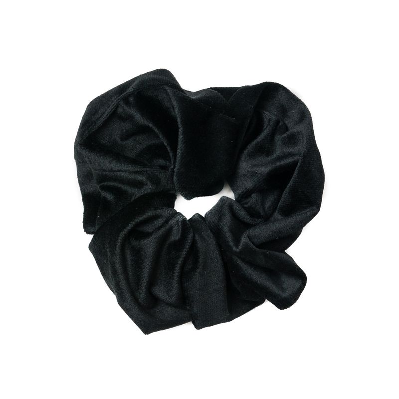 Scrunchie hårslips i sammet - svart