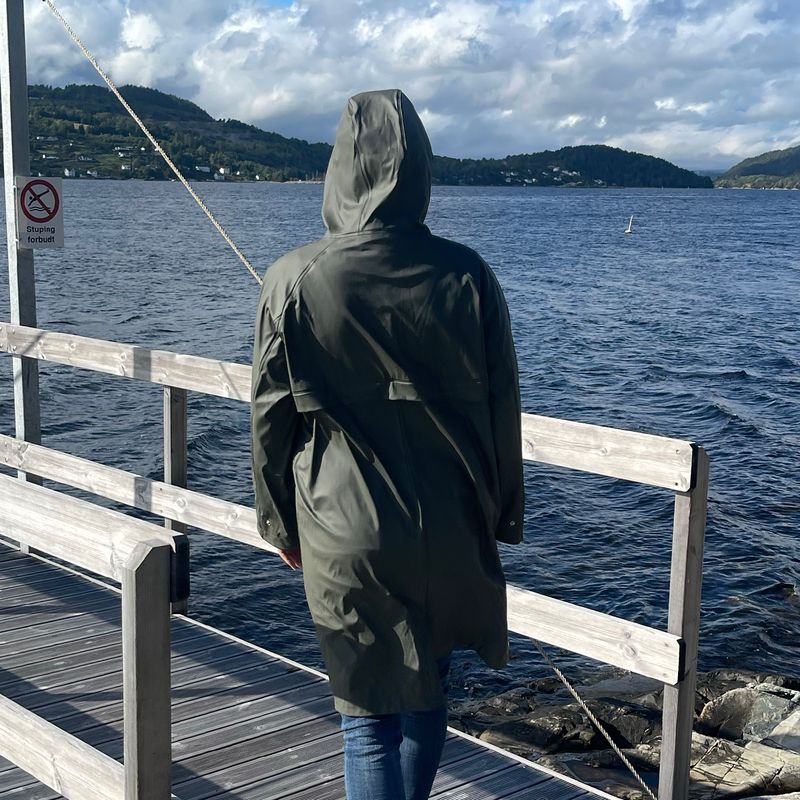 Regnkappa - olivgrön