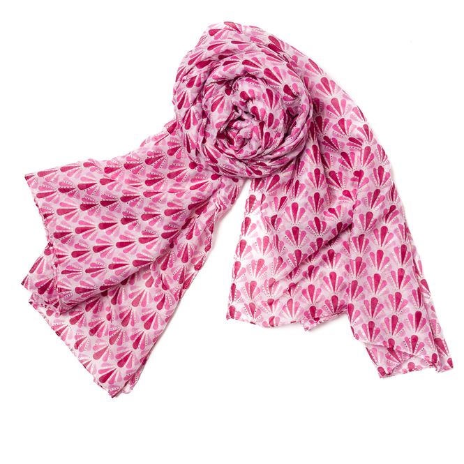 Hovedbilde Småmønstret sommerskjerf - rosa