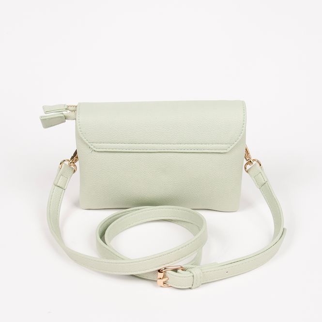 Huvudbild DANIELLE clutch ljus grön i imiterat skinn