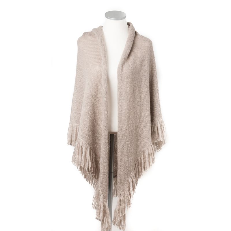 Sjal i mohairmix - beige