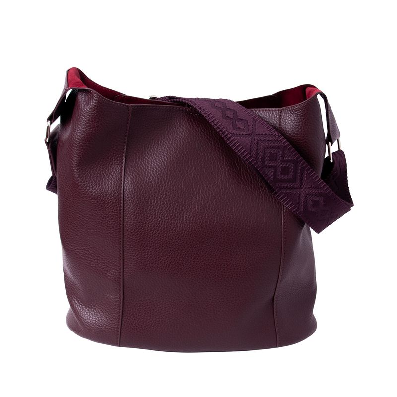 Anna stor crossbodyväska - vinröd