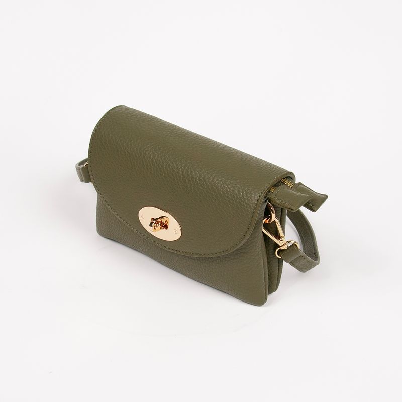 DANIELLE clutch olivengrønn i imitert skinn