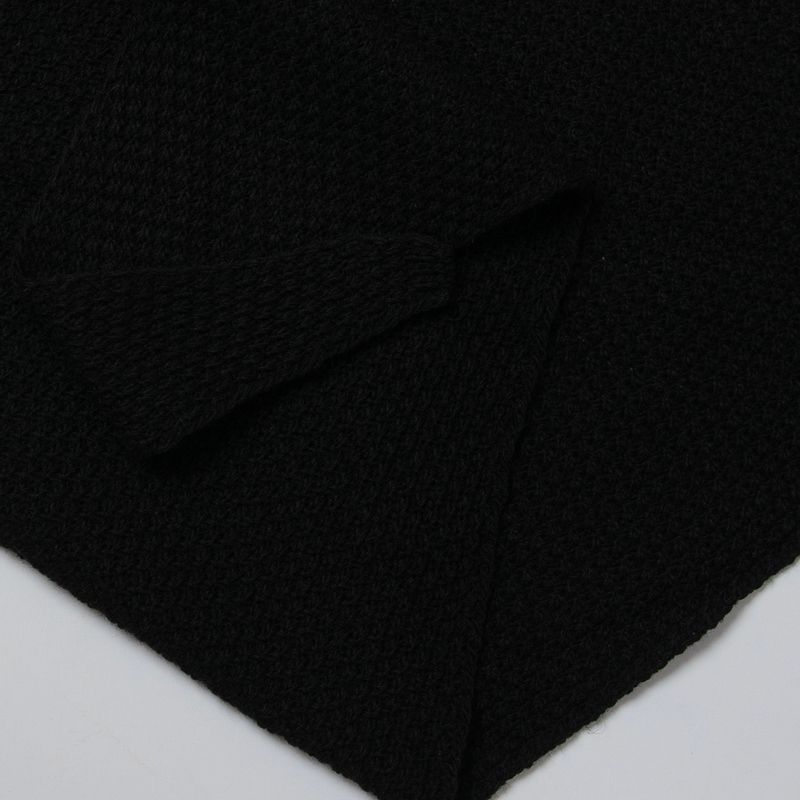Pärlstickad triangelscarf - svart