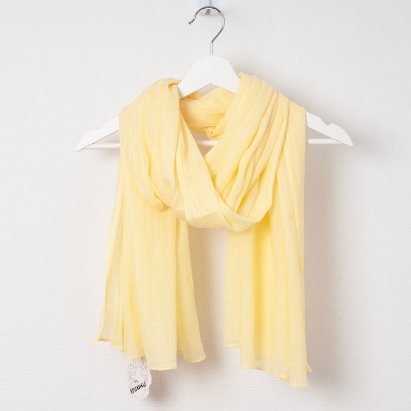 Skjerf i modal - lys gul