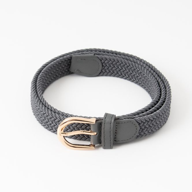 Huvudbild Smalt resårbälte, guld - grå