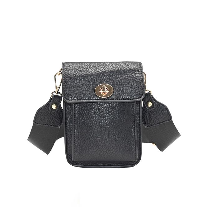 Hovedbilde Ilja mobilbag - svart - kompakt og stilren veske