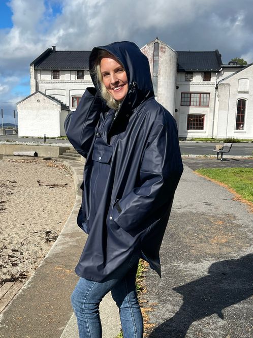 Huvudbild Regnponcho - marin