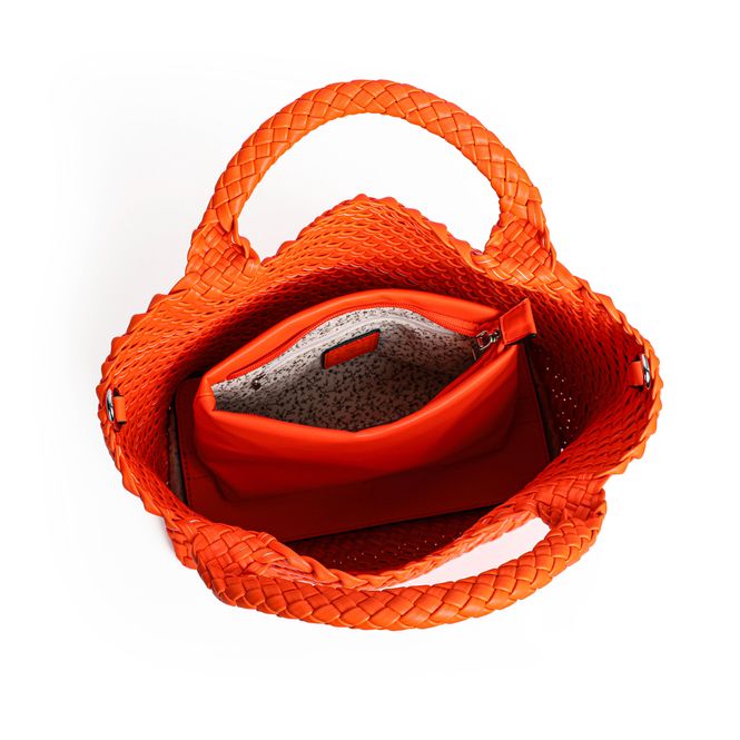 Huvudbild BILLIE flätad handväska - orange