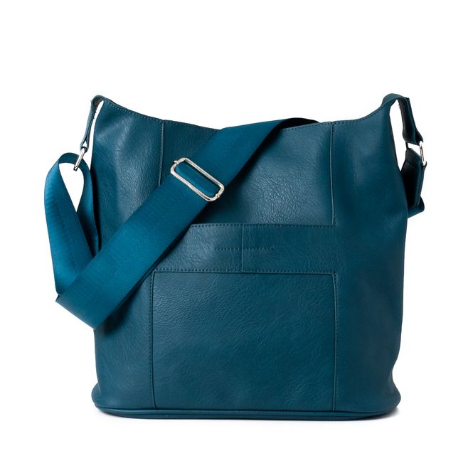 Huvudbild Anna stor crossbodyväska - petrolfärgad