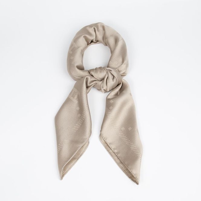 Huvudbild Enfärgad scarf med glittertråd – silk look ...