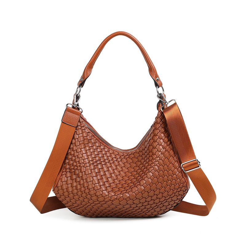 FIGARO flätad crossbag - konjak