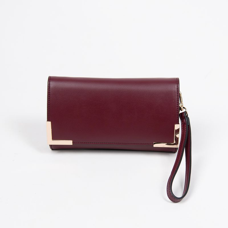 Happy party clutch - vinröd