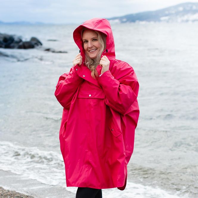 Huvudbild Regnponcho - rosa