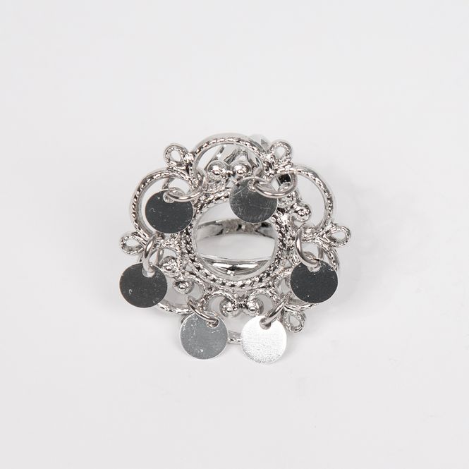 Huvudbild Scarf ring sölja silverfärgad - liten ...