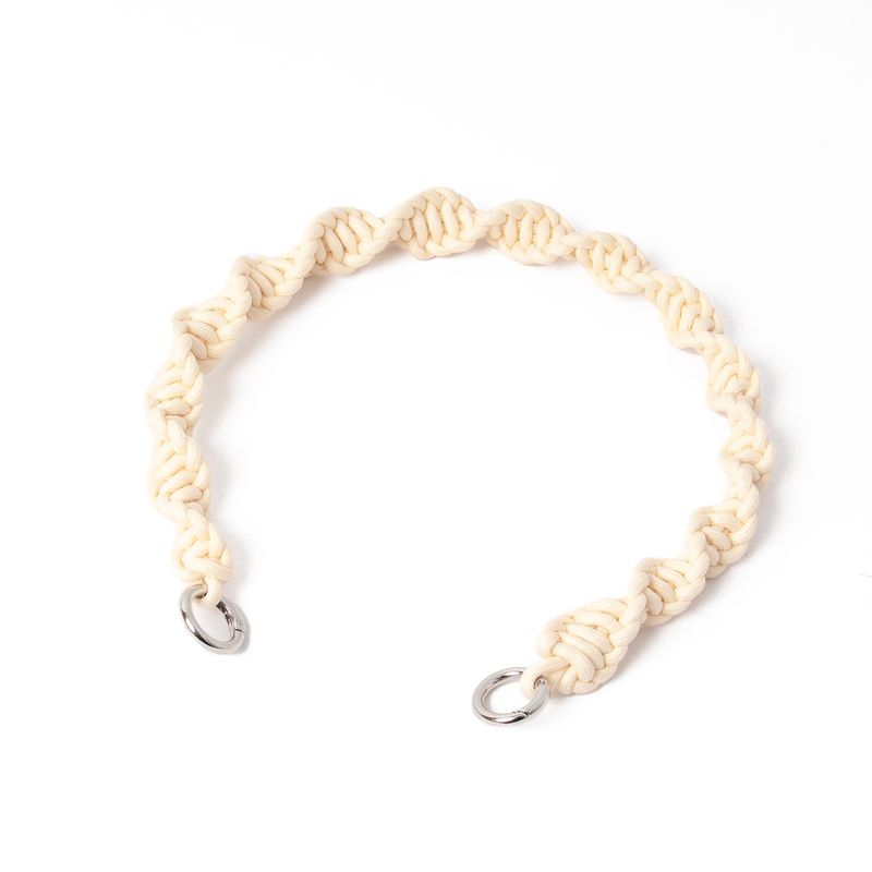 Kort axelrem macrame - offwhite