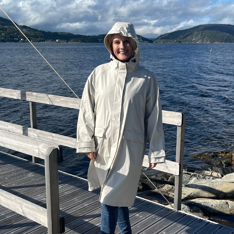 Regnkappa - offwhite