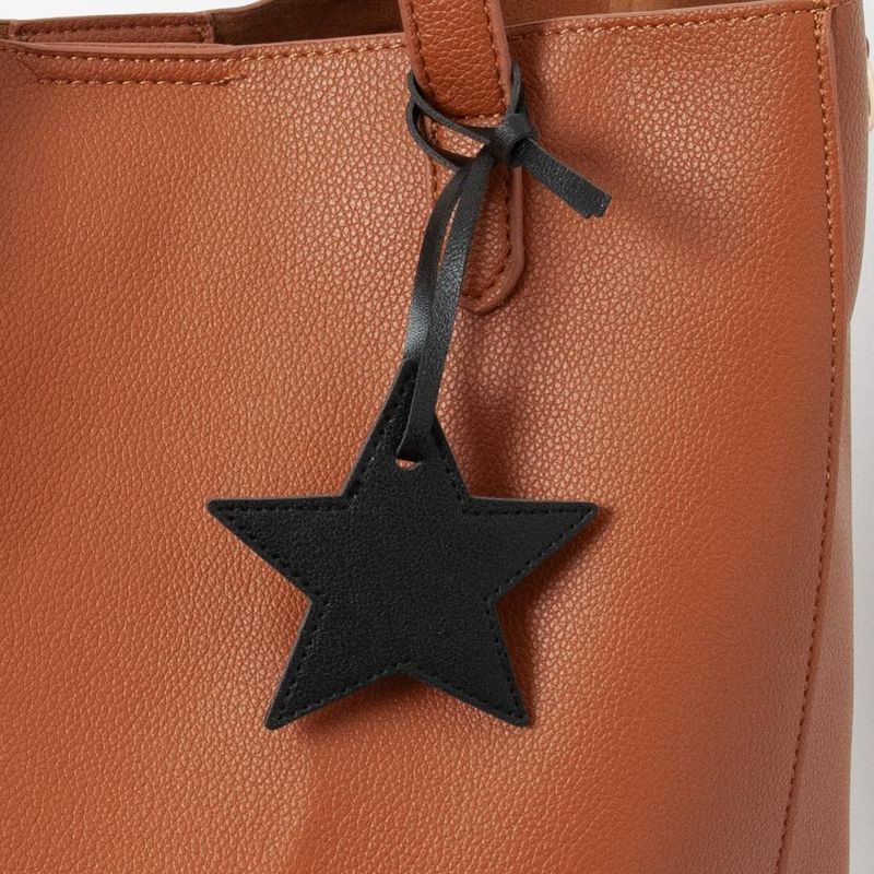 Väskadekoration STAR - svart