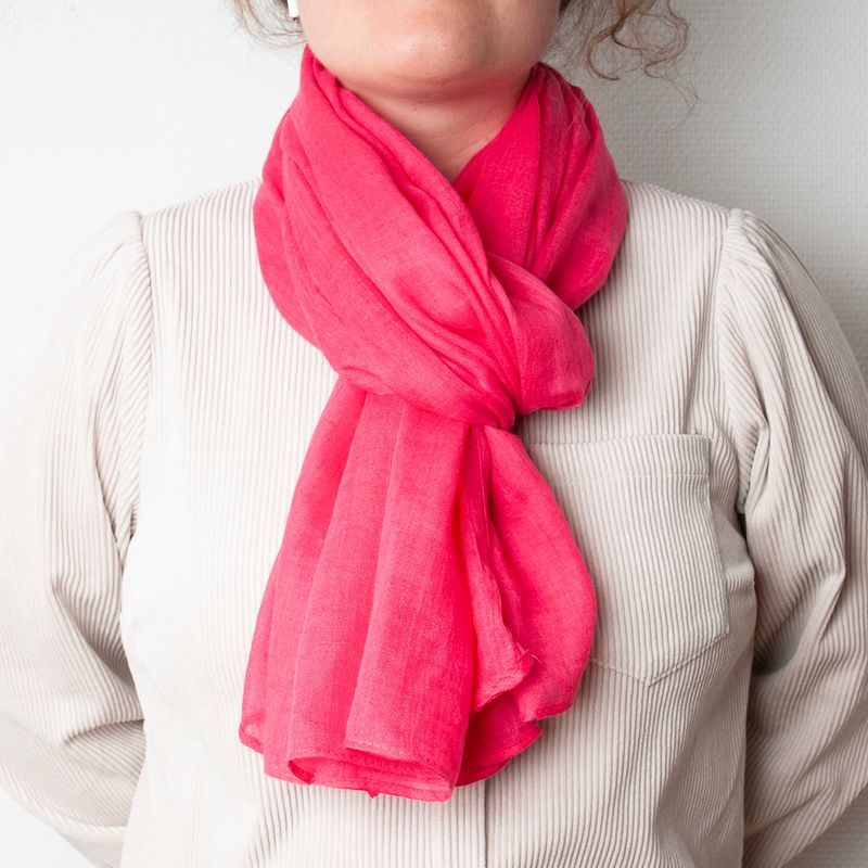 Skjerf i modal - rosa