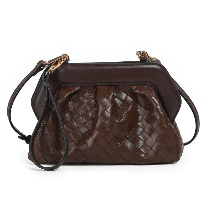 Hovedbilde Indi flettet clutch - brun - elegant og tidløs ...